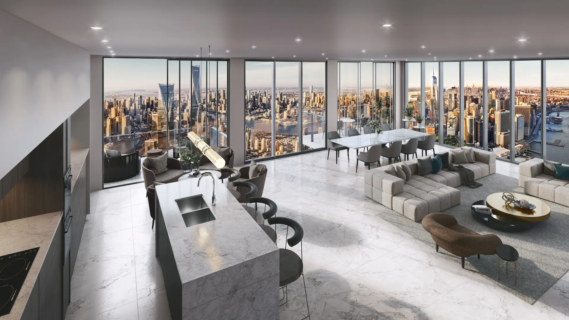 Skyline Apartment — Apartment interior architectural visualisation